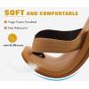 imageKuaiLu Mens Yoga Mat Leather Flip Flops Thong Sandals with Arch SupportLight Khaki