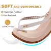 imageKuaiLu Womens Arch Support Flip Flops Comfortable Yoga Mat Cushion Slip on Walking Thong SandalsBeige