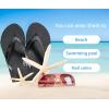 imageKuaiLu Womens Arch Support Flip Flops Comfortable Yoga Mat Cushion Slip on Walking Thong SandalsBlack