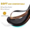 imageKuaiLu Womens Arch Support Flip Flops Comfortable Yoga Mat Cushion Slip on Walking Thong SandalsBrown