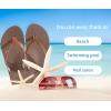 imageKuaiLu Womens Arch Support Flip Flops Comfortable Yoga Mat Cushion Slip on Walking Thong SandalsCamel