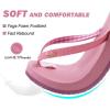 imageKuaiLu Womens Arch Support Flip Flops Comfortable Yoga Mat Cushion Slip on Walking Thong SandalsDark Pink