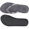 imageKuaiLu Womens Arch Support Flip Flops Comfortable Yoga Mat Cushion Slip on Walking Thong SandalsGrey