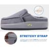 imageKuaiLu Womens Clog Slippers Cozy Warm Plush Lined With Arch Support Suede Faux Fur House ladies Bedroom Slippers Comfortable Memory Foam Slipon Womans Home Shoes Indoor Outdoor Thick Hard SoleGrey