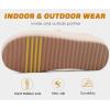 imageKuaiLu Womens Clog Slippers Cozy Warm Plush Lined With Arch Support Suede Faux Fur House ladies Bedroom Slippers Comfortable Memory Foam Slipon Womans Home Shoes Indoor Outdoor Thick Hard SoleBeige