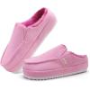 imageKuaiLu Womens Clog Slippers Cozy Warm Plush Lined With Arch Support Suede Faux Fur House ladies Bedroom Slippers Comfortable Memory Foam Slipon Womans Home Shoes Indoor Outdoor Thick Hard SolePink
