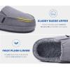 imageKuaiLu Womens Clog Slippers Cozy Warm Plush Lined With Arch Support Suede Faux Fur House ladies Bedroom Slippers Comfortable Memory Foam Slipon Womans Home Shoes Indoor Outdoor Thick Hard SoleGrey