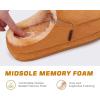 imageKuaiLu Womens Clog Slippers Cozy Warm Plush Lined With Arch Support Suede Faux Fur House ladies Bedroom Slippers Comfortable Memory Foam Slipon Womans Home Shoes Indoor Outdoor Thick Hard SoleKhaki