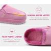 imageKuaiLu Womens Clog Slippers Cozy Warm Plush Lined With Arch Support Suede Faux Fur House ladies Bedroom Slippers Comfortable Memory Foam Slipon Womans Home Shoes Indoor Outdoor Thick Hard SolePink
