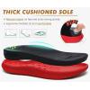 imageKuaiLu Womens Orthopedic Walking Sandals Recovery Sport Outdoor Hiking Water Sandles Thick Athletic Cushion Adjustable Leather Strap Sandals with Comfortable Plantar Fasciitis Arch SupportRed Black