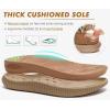 imageKuaiLu Womens Orthopedic Walking Sandals Recovery Sport Outdoor Hiking Water Sandles Thick Athletic Cushion Adjustable Leather Strap Sandals with Comfortable Plantar Fasciitis Arch SupportKhaki