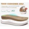 imageKuaiLu Womens Orthopedic Walking Sandals Recovery Sport Outdoor Hiking Water Sandles Thick Athletic Cushion Adjustable Leather Strap Sandals with Comfortable Plantar Fasciitis Arch SupportBeige