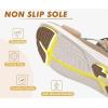 imageKuaiLu Womens Orthopedic Walking Sandals Recovery Sport Outdoor Hiking Water Sandles Thick Athletic Cushion Adjustable Leather Strap Sandals with Comfortable Plantar Fasciitis Arch SupportBeige