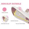 imageKuaiLu Womens Orthopedic Walking Sandals Recovery Sport Outdoor Hiking Water Sandles Thick Athletic Cushion Adjustable Strap Sandals with Comfortable Plantar Fasciitis Arch SupportPink White