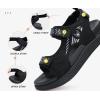 imageKuaiLu Womens Orthopedic Walking Sandals Recovery Sport Outdoor Hiking Water Sandles Thick Athletic Cushion Adjustable Strap Sandals with Comfortable Plantar Fasciitis Arch SupportAll Black