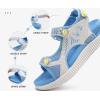 imageKuaiLu Womens Orthopedic Walking Sandals Recovery Sport Outdoor Hiking Water Sandles Thick Athletic Cushion Adjustable Strap Sandals with Comfortable Plantar Fasciitis Arch SupportBlue White