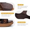 imageKuaiLu Womens Orthopedic Walking Sandals Recovery Sport Outdoor Hiking Water Sandles Thick Athletic Cushion Adjustable Strap Sandals with Comfortable Plantar Fasciitis Arch SupportBrown Khaki