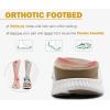 imageKuaiLu Womens Orthopedic Walking Sandals Recovery Sport Outdoor Hiking Water Sandles Thick Athletic Cushion Adjustable Strap Sandals with Comfortable Plantar Fasciitis Arch SupportBeige