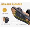 imageKuaiLu Womens Orthopedic Walking Sandals Recovery Sport Outdoor Hiking Water Sandles Thick Athletic Cushion Adjustable Strap Sandals with Comfortable Plantar Fasciitis Arch SupportBlack Khaki