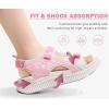 imageKuaiLu Womens Orthopedic Walking Sandals Recovery Sport Outdoor Hiking Water Sandles Thick Athletic Cushion Adjustable Strap Sandals with Comfortable Plantar Fasciitis Arch SupportPink White
