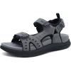 imageKuaiLu Mens Hiking Sandals With Arch Support Sport Recovery Athletic Walking Sandals For Man Outdoor Summer Casual Thick Cushion Beach Water Fisherman Sandal Size 714Grey