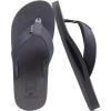 imageKuaiLu Mens Yoga Mat Leather Flip Flops Thong Sandals with Arch SupportDark Grey