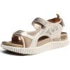 imageKuaiLu Womens Orthopedic Walking Sandals Recovery Sport Outdoor Hiking Water Sandles Thick Athletic Cushion Adjustable Strap Sandals with Comfortable Plantar Fasciitis Arch SupportBeige