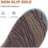 imageKuaiLu Mens Clog Slippers with Arch Support Suede Faux Fur Memory Foam Warm House Shoes Comfortable Slipon Mans Bedroom Indoor Outdoor Slippers Rubber Sole Size 716Brownchoose One Size Down