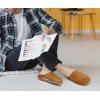 imageKuaiLu Mens Clog Slippers with Arch Support Suede Faux Fur Memory Foam Warm House Shoes Comfortable Slipon Mans Bedroom Indoor Outdoor Slippers Rubber Sole Size 716Khaki