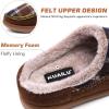 imageKuaiLu Mens Clog Slippers with Arch Support Suede Faux Fur Memory Foam Warm House Shoes Comfortable Slipon Mans Bedroom Indoor Outdoor Slippers Rubber Sole Size 716Brown Plaidchoose One Size Down
