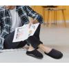 imageKuaiLu Mens Clog Slippers with Arch Support Suede Faux Fur Memory Foam Warm House Shoes Comfortable Slipon Mans Bedroom Indoor Outdoor Slippers Rubber Sole Size 716Black