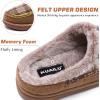imageKuaiLu Mens Clog Slippers with Arch Support Suede Faux Fur Memory Foam Warm House Shoes Comfortable Slipon Mans Bedroom Indoor Outdoor Slippers Rubber Sole Size 716Beige Plaidchoose One Size Down