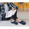 imageKuaiLu Mens Clog Slippers with Arch Support Suede Faux Fur Memory Foam Warm House Shoes Comfortable Slipon Mans Bedroom Indoor Outdoor Slippers Rubber Sole Size 716Blue
