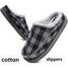 imageKuaiLu Mens Clog Slippers with Arch Support Suede Faux Fur Memory Foam Warm House Shoes Comfortable Slipon Mans Bedroom Indoor Outdoor Slippers Rubber Sole Size 716Deepgrey Plaid