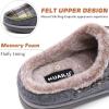 imageKuaiLu Mens Clog Slippers with Arch Support Suede Faux Fur Memory Foam Warm House Shoes Comfortable Slipon Mans Bedroom Indoor Outdoor Slippers Rubber Sole Size 716Grey Plaidchoose One Size Down