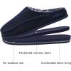 imageKuaiLu Mens Clog Slippers with Arch Support Suede Faux Fur Memory Foam Warm House Shoes Comfortable Slipon Mans Bedroom Indoor Outdoor Slippers Rubber Sole Size 716Felt Blue