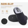 imageKuaiLu Mens Clog Slippers with Arch Support Suede Faux Fur Memory Foam Warm House Shoes Comfortable Slipon Mans Bedroom Indoor Outdoor Slippers Rubber Sole Size 716Black