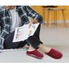 imageKuaiLu Mens Clog Slippers with Arch Support Suede Faux Fur Memory Foam Warm House Shoes Comfortable Slipon Mans Bedroom Indoor Outdoor Slippers Rubber Sole Size 716Red