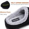 imageKuaiLu Mens Clog Slippers with Arch Support Suede Faux Fur Memory Foam Warm House Shoes Comfortable Slipon Mans Bedroom Indoor Outdoor Slippers Rubber Sole Size 716Blackchoose One Size Down