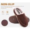 imageKuaiLu Mens Clog Slippers with Arch Support Suede Faux Fur Memory Foam Warm House Shoes Comfortable Slipon Mans Bedroom Indoor Outdoor Slippers Rubber Sole Size 716Brown