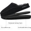 imageKuaiLu Mens Clog Slippers with Arch Support Suede Faux Fur Memory Foam Warm House Shoes Comfortable Slipon Mans Bedroom Indoor Outdoor Slippers Rubber Sole Size 716Felt Black