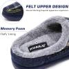 imageKuaiLu Mens Clog Slippers with Arch Support Suede Faux Fur Memory Foam Warm House Shoes Comfortable Slipon Mans Bedroom Indoor Outdoor Slippers Rubber Sole Size 716Blue Plaidchoose One Size Down