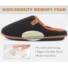 imageKuaiLu Mens House Memory Foam Slippers with Comfy Warm Plush Lining Felt Slip On Casual Pantuflas Mans Comfortable Bedroom Shoes Rubber Sole for IndoorampampOutdoor Mens Size 715Black Brown