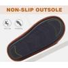 imageKuaiLu Mens House Memory Foam Slippers with Comfy Warm Plush Lining Felt Slip On Casual Pantuflas Mans Comfortable Bedroom Shoes Rubber Sole for IndoorampampOutdoor Mens Size 715Brown