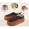 imageKuaiLu Mens Slippers Cozy Memory Foam House Slipper Shoes Warm Suede Winter Moccasins Slipon Boots Slippers For Man with Fuzzy Sherpa Lining ampamp IndoorOutdoor Hard Rubber SoleKhaki Brown
