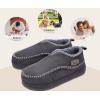 imageKuaiLu Mens Slippers Cozy Memory Foam House Slipper Shoes Warm Suede Winter Moccasins Slipon Boots Slippers For Man with Fuzzy Sherpa Lining ampamp IndoorOutdoor Hard Rubber SoleGrey