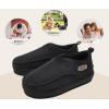 imageKuaiLu Mens Slippers Cozy Memory Foam House Slipper Shoes Warm Suede Winter Moccasins Slipon Boots Slippers For Man with Fuzzy Sherpa Lining ampamp IndoorOutdoor Hard Rubber SoleBlack