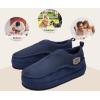 imageKuaiLu Mens Slippers Cozy Memory Foam House Slipper Shoes Warm Suede Winter Moccasins Slipon Boots Slippers For Man with Fuzzy Sherpa Lining ampamp IndoorOutdoor Hard Rubber SoleDark Blue