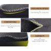 imageKuaiLu Mens Slippers Cozy Memory Foam House Slipper Shoes Warm Suede Winter Moccasins Slipon Boots Slippers For Man with Fuzzy Sherpa Lining ampamp IndoorOutdoor Hard Rubber SoleGrey Black