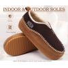 imageKuaiLu Mens Slippers Cozy Memory Foam House Slipper Shoes Warm Suede Winter Moccasins Slipon Boots Slippers For Man with Fuzzy Sherpa Lining ampamp IndoorOutdoor Hard Rubber SoleKhaki Brown